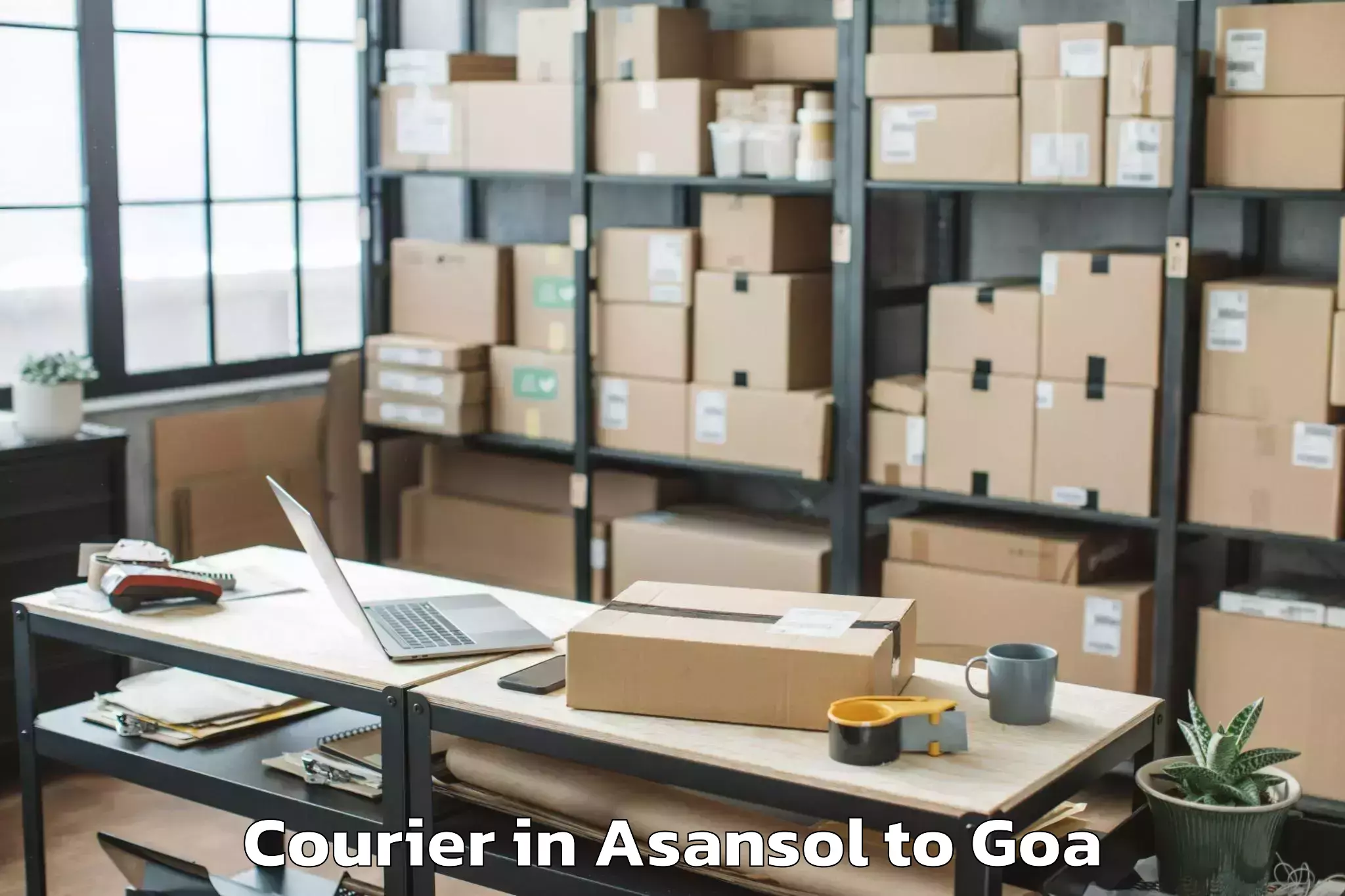 Leading Asansol to Mopa Courier Provider